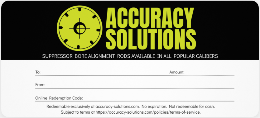 Accuracy Solutions Gift Certificate